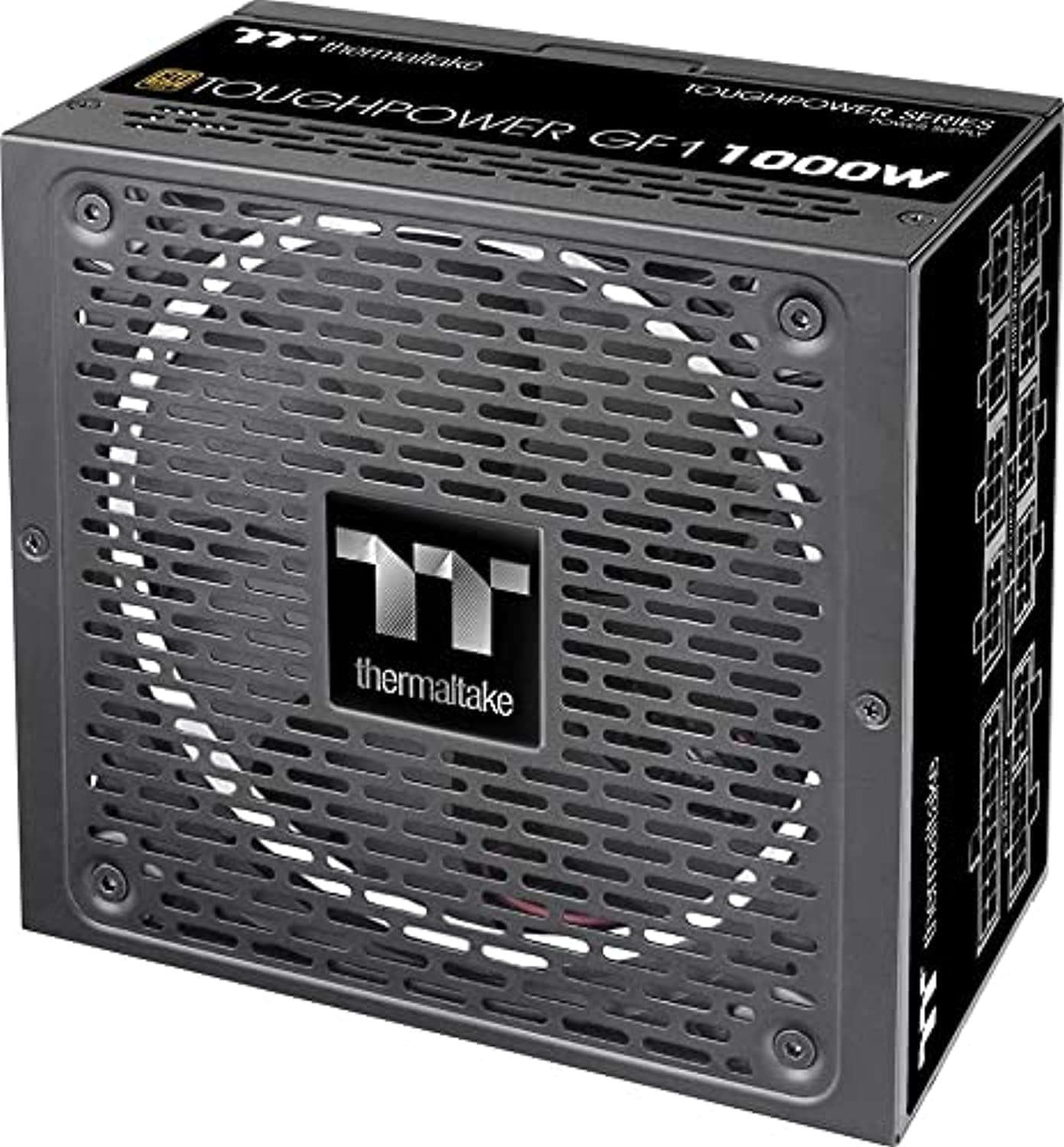 Thermaltake Toughpower GF1 1000 Watt Power Supply Full Modular 80 Plus Gold PSU SLI/Cross Fire Single Rail, 83.3A 140 mm Fan ATX - CaveHubs