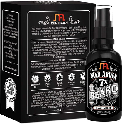 Man Arden 7X Beard Oil (Lavender) 30ml