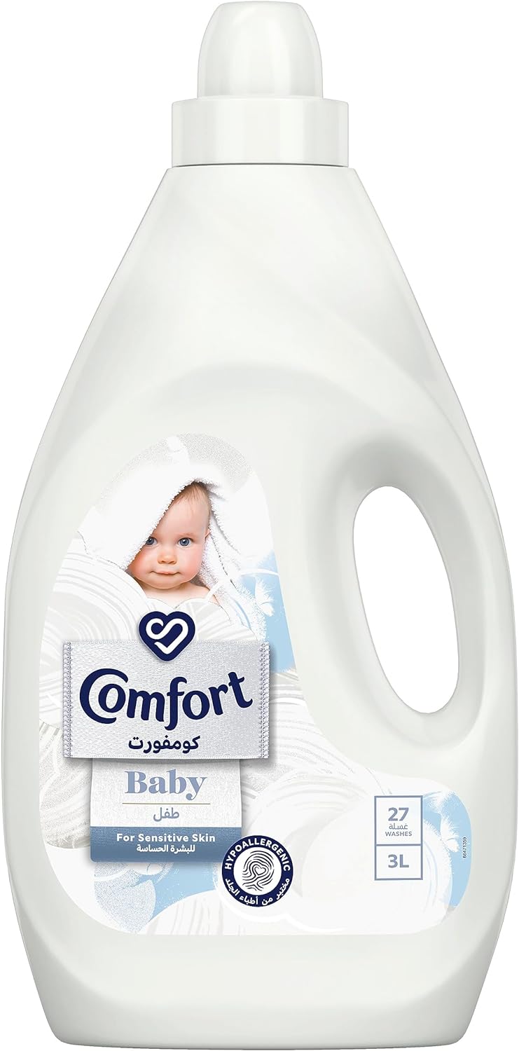 COMFORT Baby Concentrated Fabric Conditioner, dermatologically tested for sensitive skin, 1L x 12