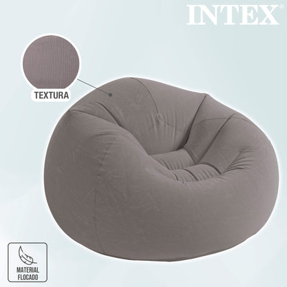 Intex Beanless Bag Inflatable Chair, Grey 68579NP