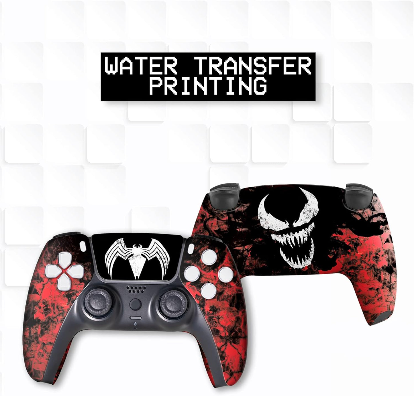 BCB Controller Customised for PS5 Controller Wireless. Original Playstation 5 Controller Compatible with Custom PS5 Remote Control Console. Customized with Permanent Hydro-dip Printing (Not a Skin)