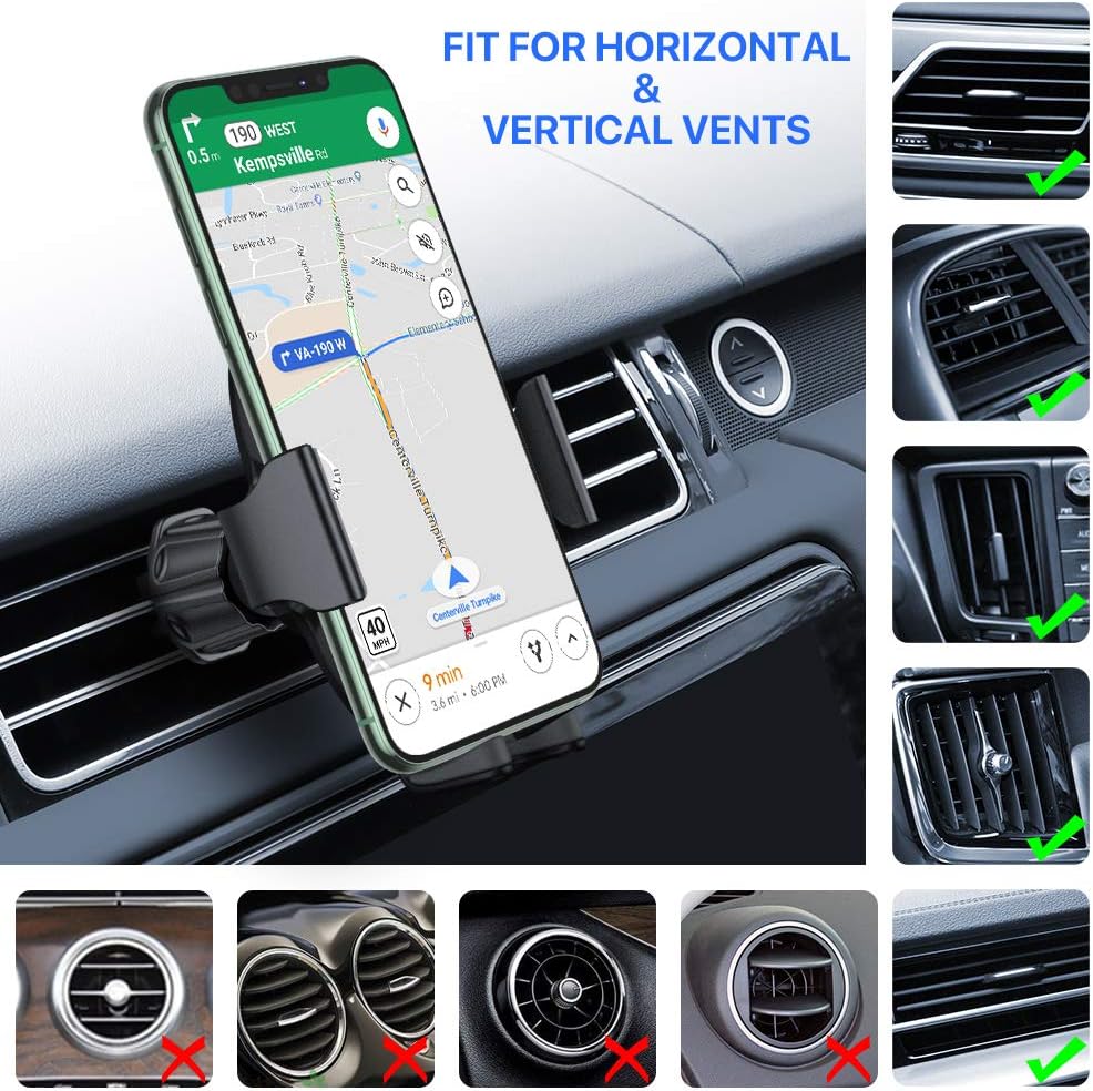 Miracase 【2023 New Generation】Car Phone Holder, Long Arm Phone Holder Car for Dashboard Windshield Air Vent【Heat-Resistant Strong Suction Cup】Car Mobile Holder Compatible with All Smartphones