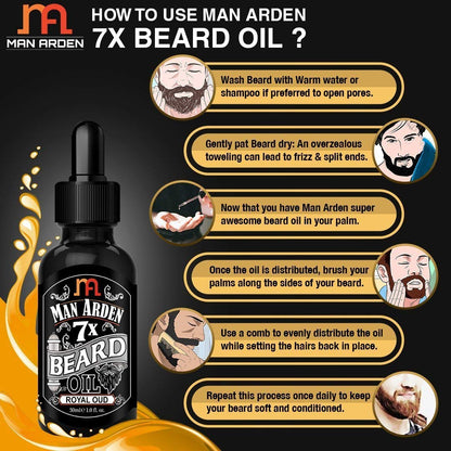 Man Arden 7X Beard Oil (Lavender) 30ml