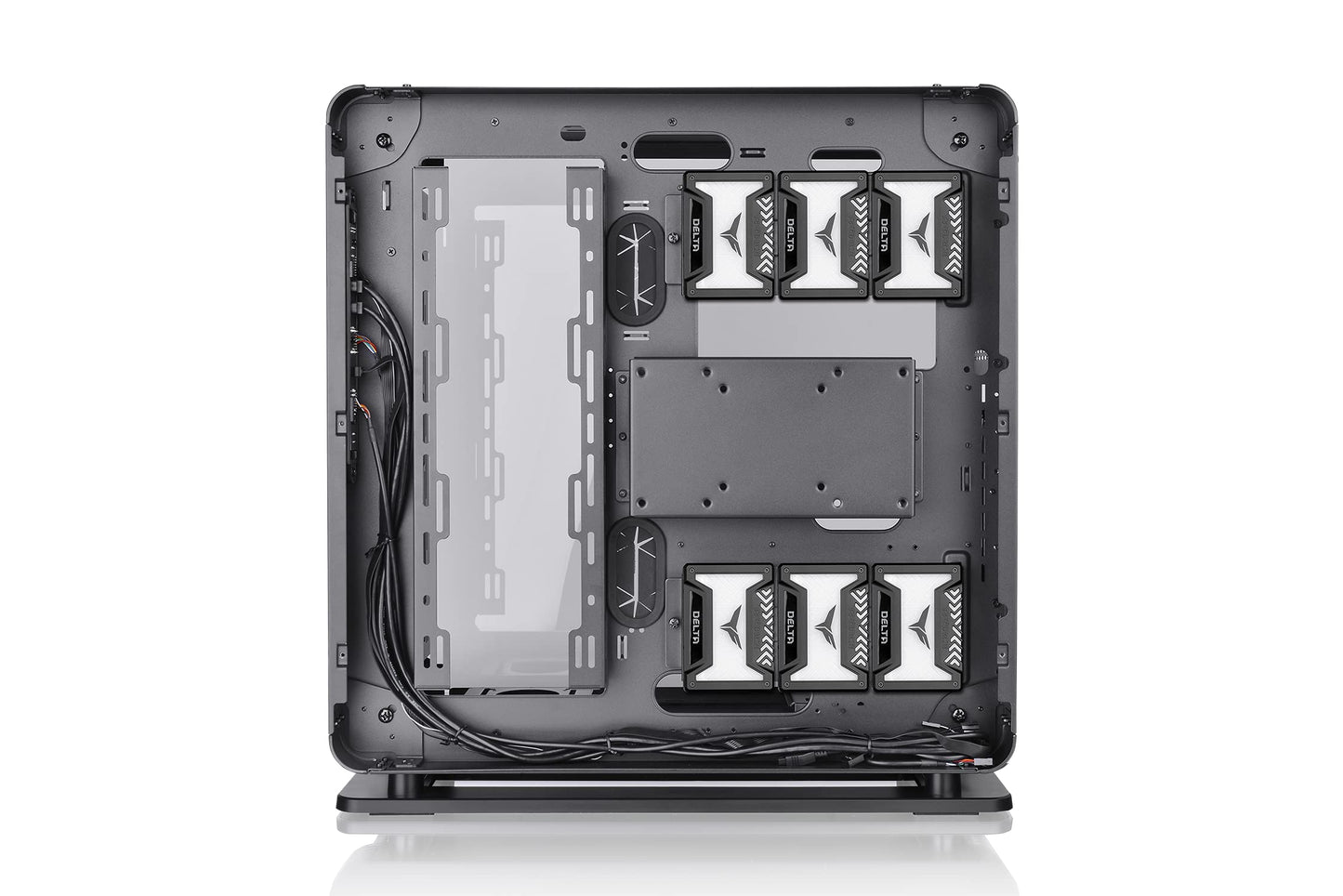 Thermaltake Core P6 TG Dual-Form Transformable/2-Way Layout ATX Mid Tower Computer Case - White, CA-1V2-00M6WN-00