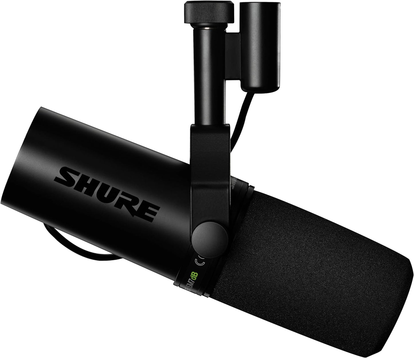 Shure SM7B, Cardioid Studio Microphone, Professional Vocal Recordings, Dynamic, For Live Streaming, PC Gaming & Podcast, Black