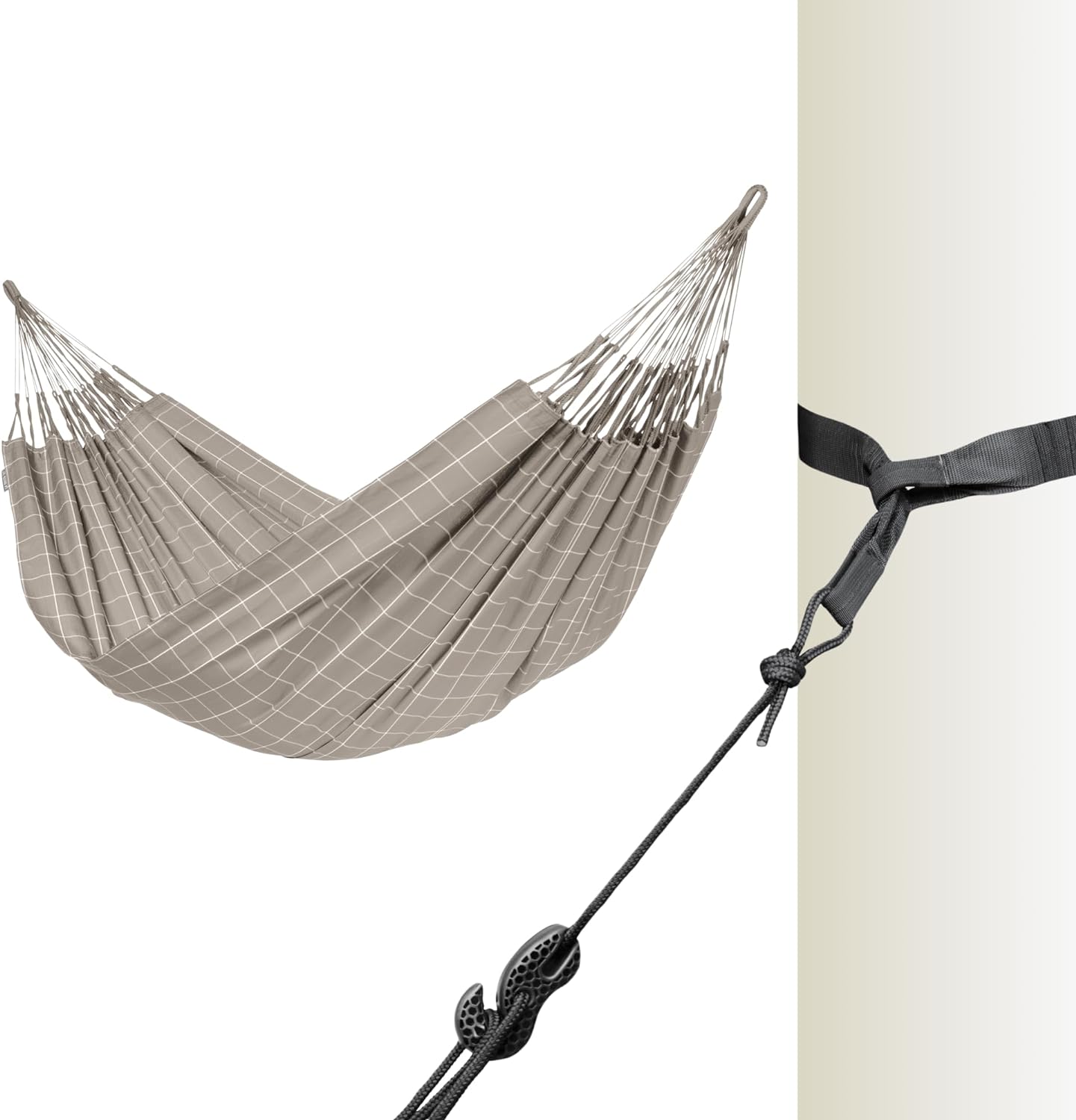 LA SIESTA Brisa classic swing hammock, double (160 cm width), hanging bed suitable for outdoor