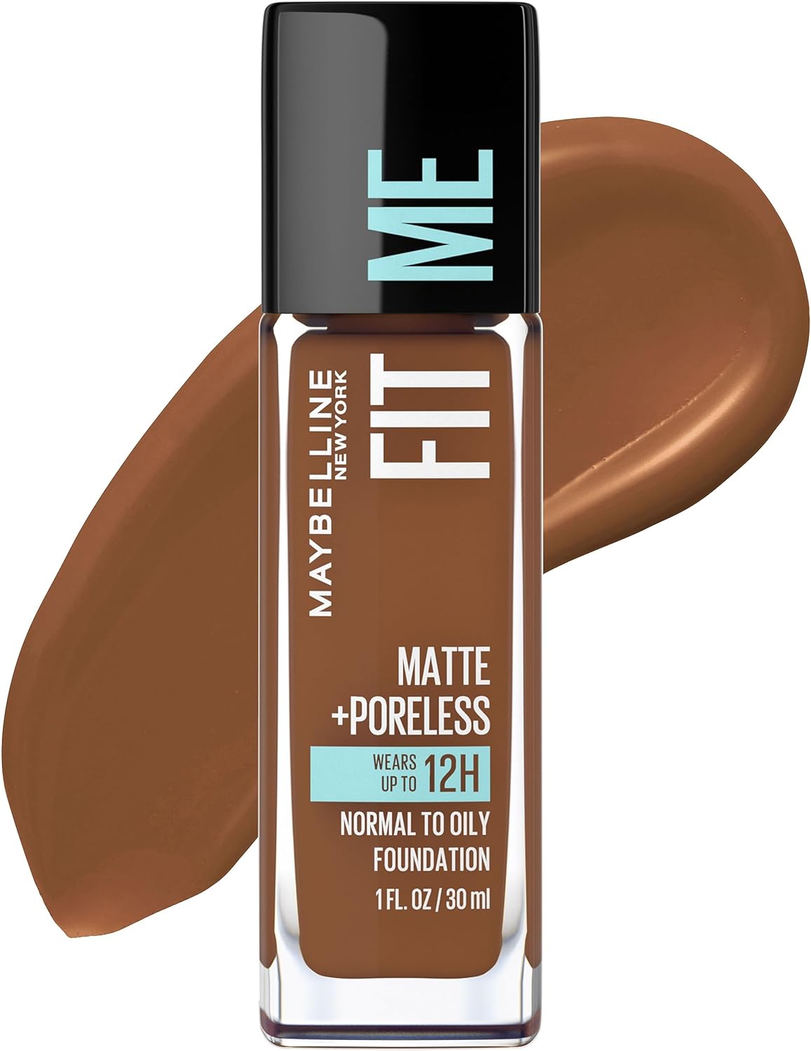 Maybelline Fit Me Matte + Poreless Liquid Oil-Free Foundation Makeup, Soft Tan, 1 Count (Packaging May Vary)