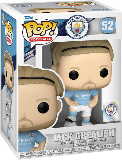 Funko POP! Football: Manchester City - Jack Grealish G. - Manchester City FC - Collectable Vinyl Figure - Gift Idea - Official Merchandise - Toys for Kids & Adults - Sports Fans