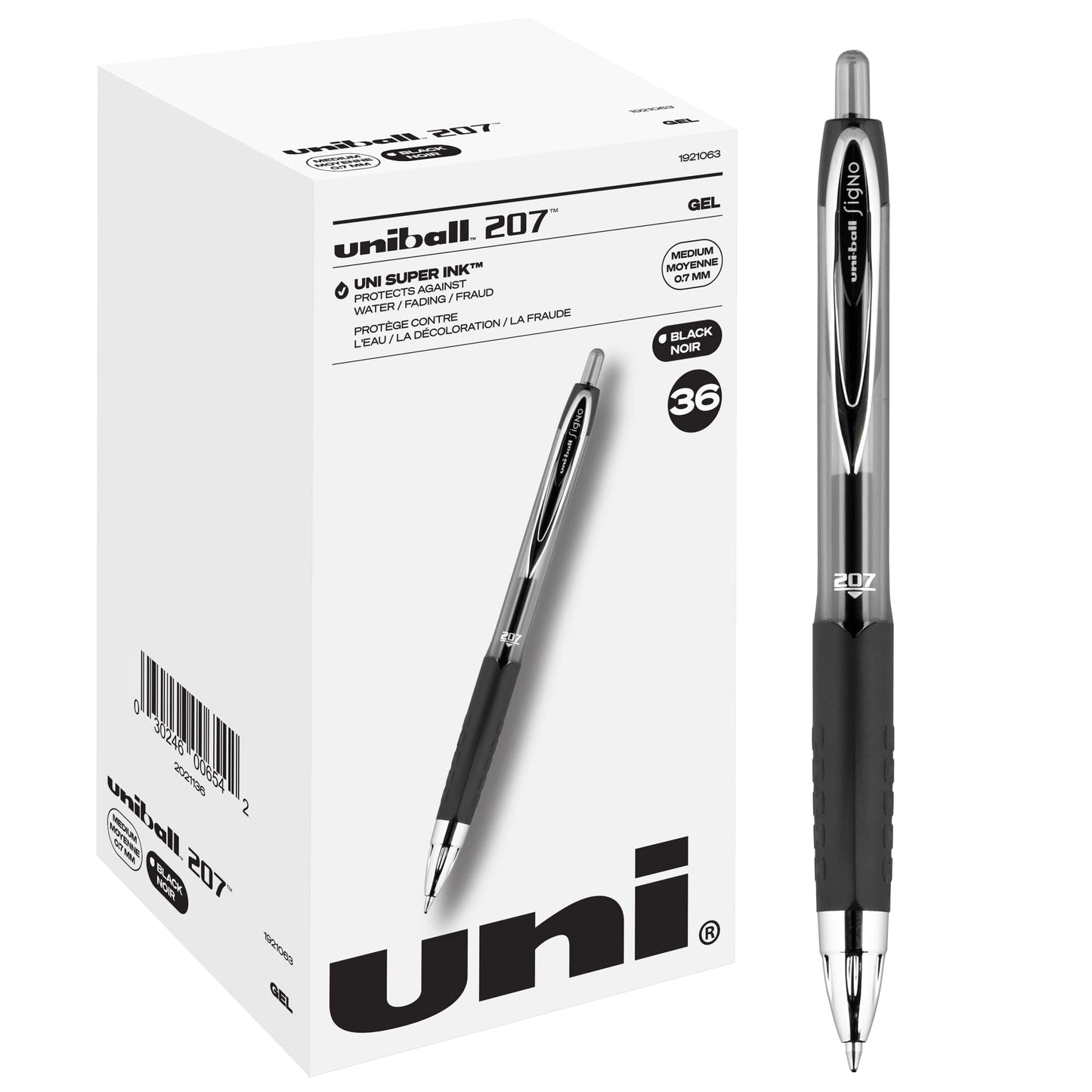 Uniball Signo 207 Gel Pen 12 Pack, 0.5mm Micro Black Pens, Gel Ink Pens | Office Supplies Sold by Uniball are Pens, Ballpoint Pen, Colored Pens, Gel Pens, Fine Point, Smooth Writing Pens