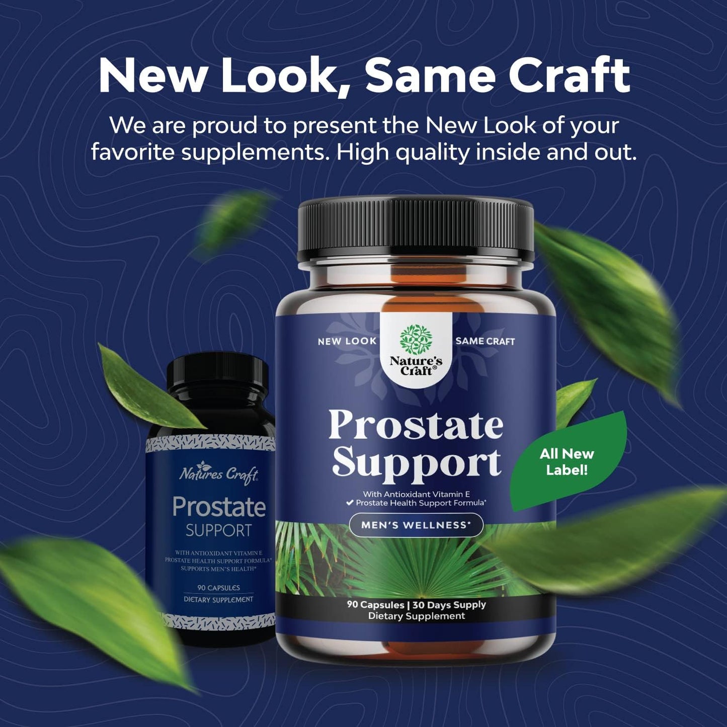 Natural Prostate Support Health Supplement Pure Extract Pills Formula Saw Palmetto Extract Capsules Plant Sterol Complex Urinary System Boost Vitamins Hair Growth for Men by Natures Craft