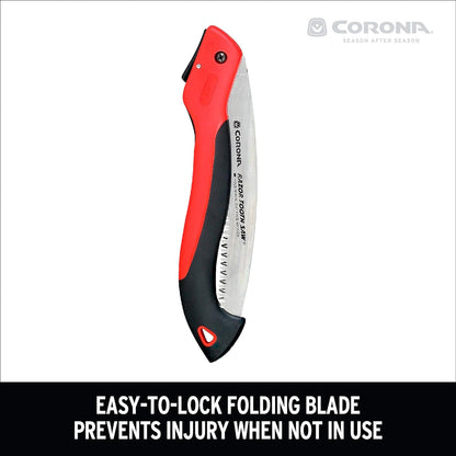 Corona RS 7255 Razor Tooth Folding Pruning Saw, 8" Curved Blade