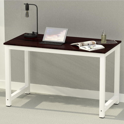 Mahmayi Renewed Modern Stylish Workstation Computer Desk for Home, Office, Living Room - Study Table - Office Furniture - 120 x 60CM - White