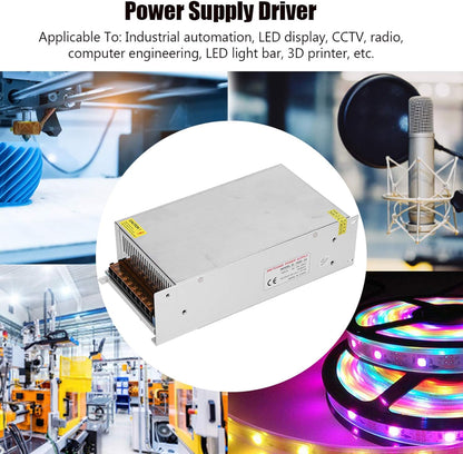 DC 24V Switch Power Supply Driver Adapter, Aluminum Alloy AC TO DC 24V FOR LED Display, CCTV, Radio, Computer, 24V Power Supply FOR LED Strip Light AC110/220V±15%) (S-60-24