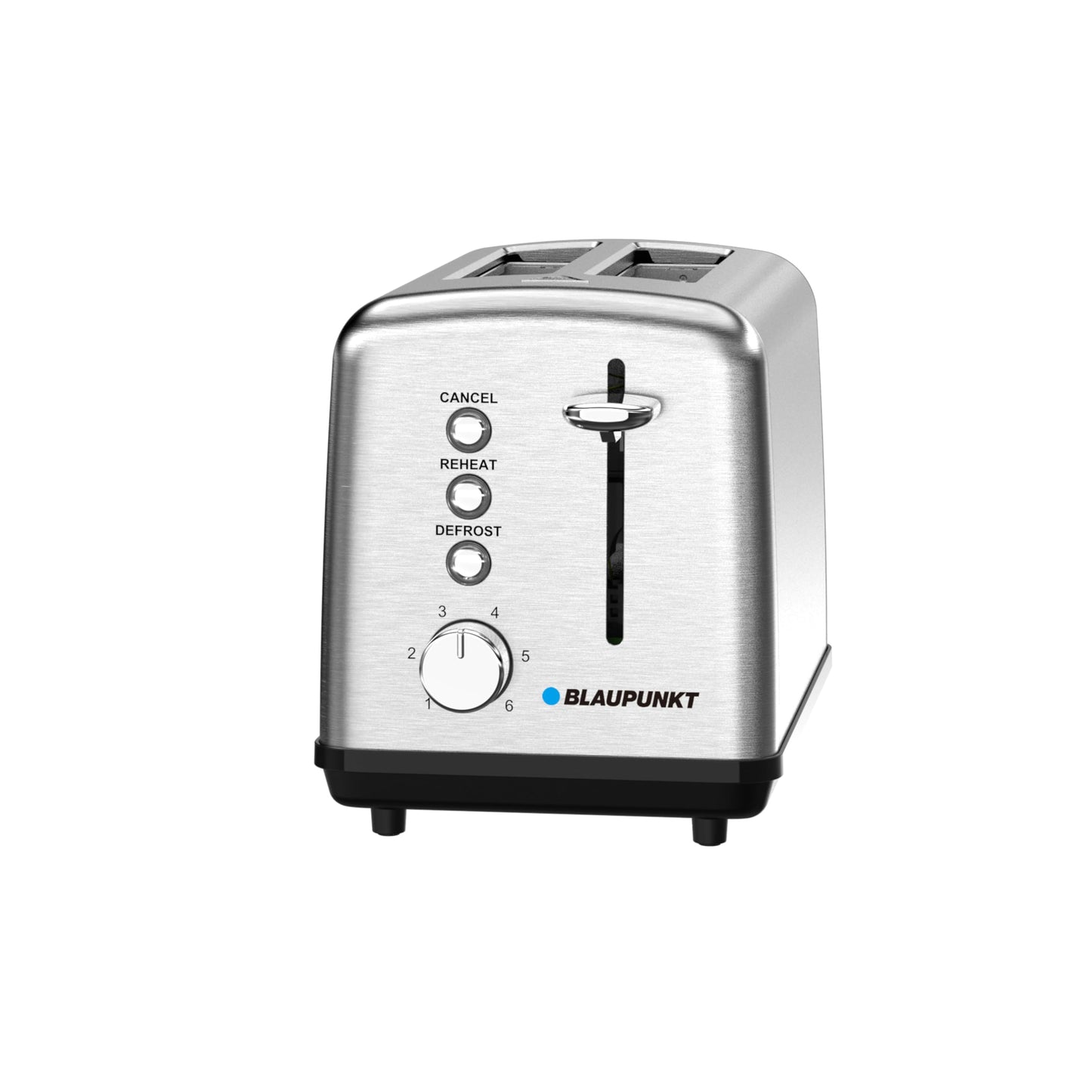 Blaupunkt 2-Slice Toaster, 870W, Brushed Stainless Steel, 6 Browning Levels, KTS612