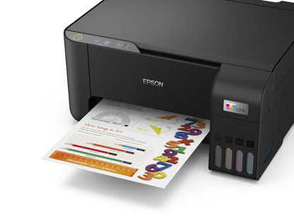 Epson Ecotank L3210 Home Ink Tank Printer A4, Colour, 3 In 1 Printer, Black, Compact - CaveHubs