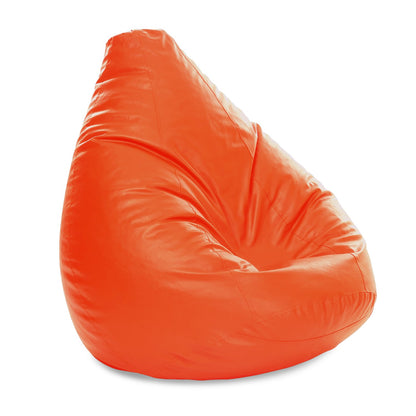 Luxe Decora PVC Bean Bag with Filling (X-Large, Beige)