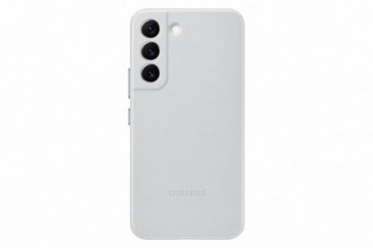 Samsung Galaxy S22 Ultra Official Leather Cover Light Grey