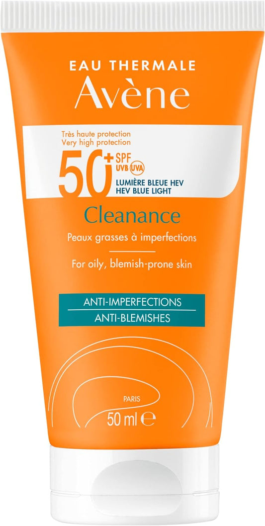 Eau Thermale Avene Very High Protection SPF50+ Cleanance Sunscreen for Oily, Blemish Prone Skin - 50ml Spray