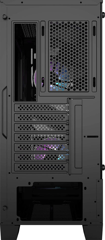 Msi Mag Forge 100R Usb 3.2 Mid Tower Pc Gaming Case With RGB Fan And 4 mm Tempered Glass - Black