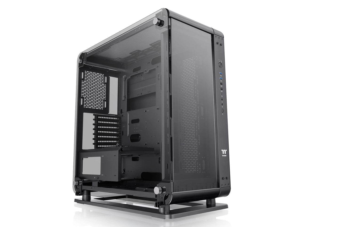 Thermaltake Core P6 TG Dual-Form Transformable/2-Way Layout ATX Mid Tower Computer Case - White, CA-1V2-00M6WN-00