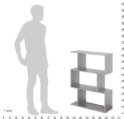 RICOO WM071-WM Shelf 129 x 70 x 25 cm, Standing Shelf, White Matt, Wooden Bookcase, Wall Shelf, Small Shelf, Shelves & Shelves, Narrow Shelf, Office Bookshelves, Small Shelf, Small Office Shelf