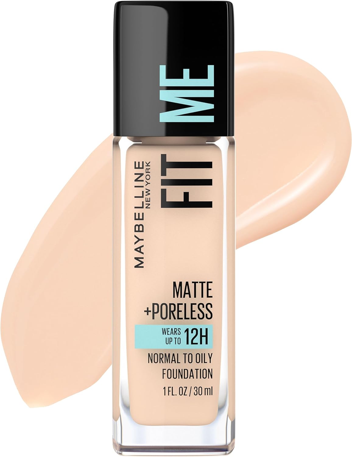 Maybelline Fit Me Matte + Poreless Liquid Oil-Free Foundation Makeup, Soft Tan, 1 Count (Packaging May Vary)