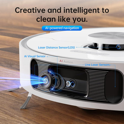 Dreame L10s Ultra Robot Vacuum Cleaner and Mop 5300Pa with Self-Cleaning Station (Automatic Dust Collection, Mops Cleaning) 3D Obstacle Detection, 210mins, APP/Alexa, 2 Year Warranty by Dreame