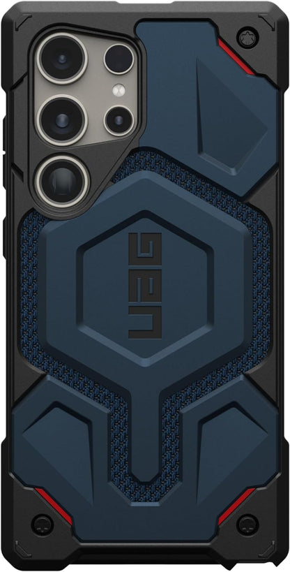 Urban Armor Gear UAG Monarch Pro Kevlar [MagSafe Compatible] Samsung Galaxy S24 ULTRA case cover [25 Feet Drop tested] - Kevlar Black