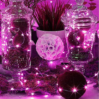 ANJAYLIA Solar String Lights Outdoor, 2 Pack 100 LED Fairy Lights Solar Powered with 8 Modes Waterproof Decorative Copper Wire Lights for Patio Garden Yard Trees Christmas Wedding Party, Warm White