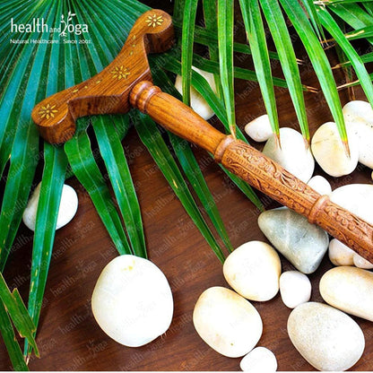 Yoga Danda - Wooden Staff - for Improved Breath flow in Nostrils and for Yoga Practices