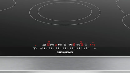 Siemens 90 cm Built in Electric Hob, Made in Germany, 3 Years Warranty, Black, ET975FKB1Q