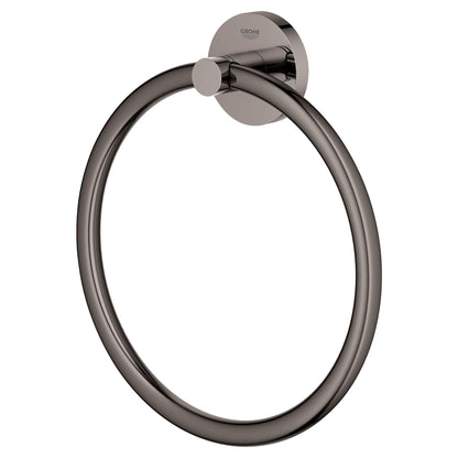 Grohe 40365EN1 Essentials Metal 12.2-in. Towel-Ring, Brushed Nickel InfinityFinish