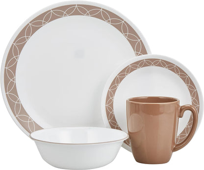 Corelle 18-Piece Chip Resistant Classic Collection Dinnerware Set, Service for 6 18-Piece 1134331