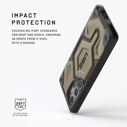 Urban Armor Gear UAG Monarch Pro Kevlar [MagSafe Compatible] Samsung Galaxy S24 ULTRA case cover [25 Feet Drop tested] - Kevlar Black