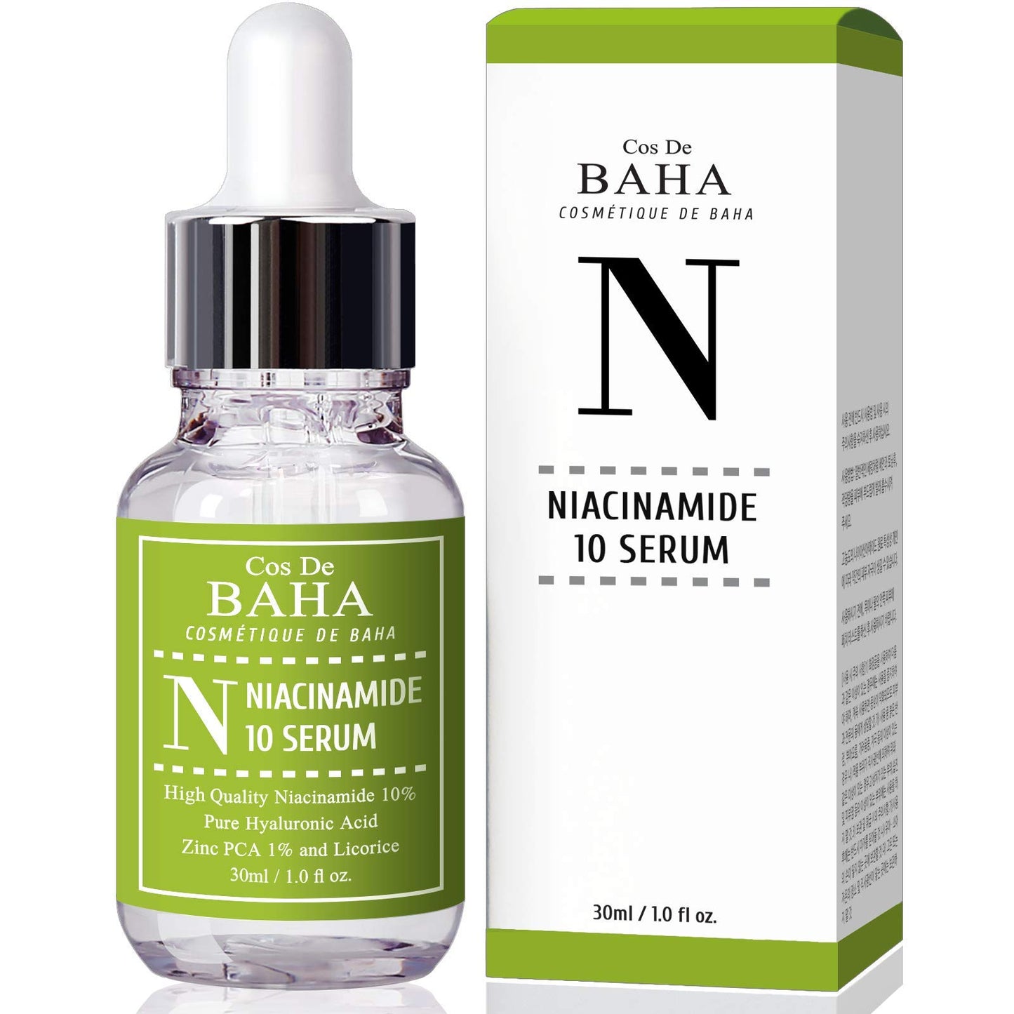 Niacinamide 10% + Zinc 1% Serum 1oz for Face - Korean Skin Care for Pore Minimizer + Vitamin B3.