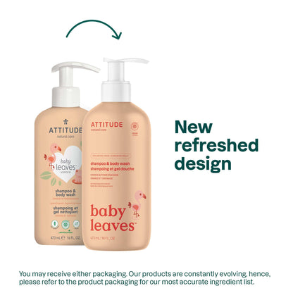 Attitude Baby Leaves 2In1 Natural Shampoo - Apple - 473 ml