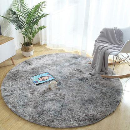 Tinyboy-hbq Area Rugs Shaggy Carpet for Living Room Bedroom Large Fluffy Carpet Modern Non-Slip Mat Multisize Rug Indoor Home Decor (Gray White, 80 x 120 cm)