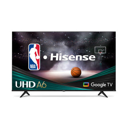 Hisense A6 Series 50-Inch Class 4K UHD Smart Google TV with Voice Remote, Dolby Vision HDR, DTS Virtual X, Chromecast Built-in 50A6H 2022 - International Version