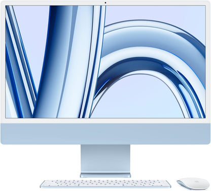 Apple 2023 iMac (24-inch, Apple M3 chip with 8‑core CPU and 10‑core GPU, 8GB Unified Memory, 512GB) - Silver; English - CaveHubs