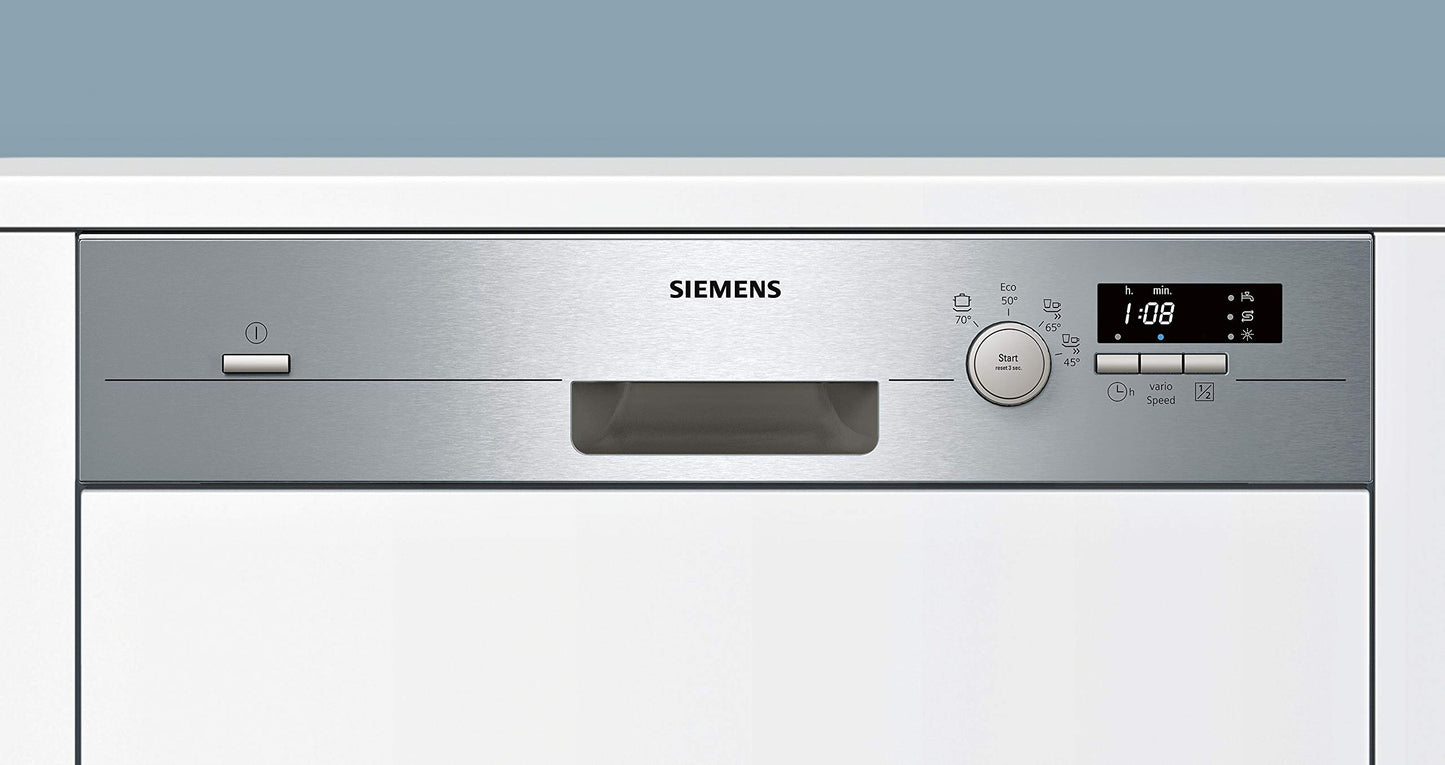 Siemens 12 Place Settings Semi Integrated Dishwasher,German Engineering, 3 Years Warranty, White, Sn54D500Gc