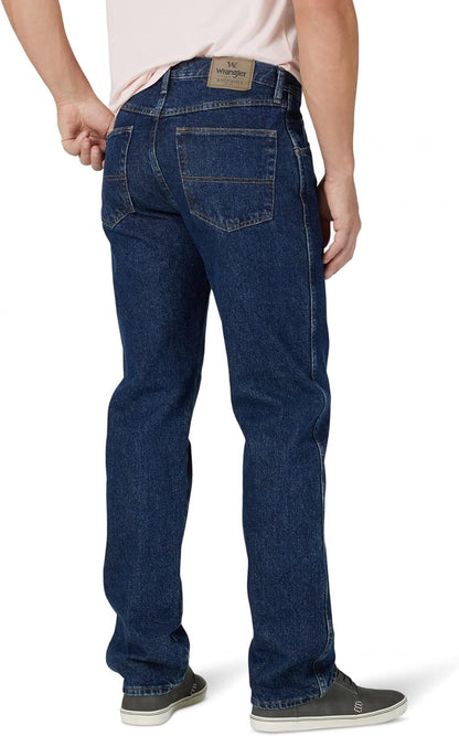 Wrangler mens Wrangler Authentics Men's Classic 5-Pocket Regular Fit Flex Jean Jeans