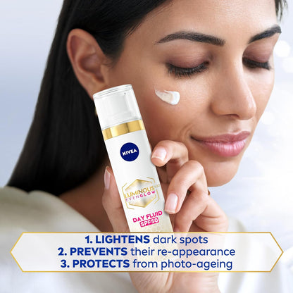 NIVEA LUMINOUS 630 EVEN GLOW Anti Dark Spot Concentrated Face Serum, Spotless Even Skin, Hydrating Hyaluronic Acid & Vitamin E, 30ml