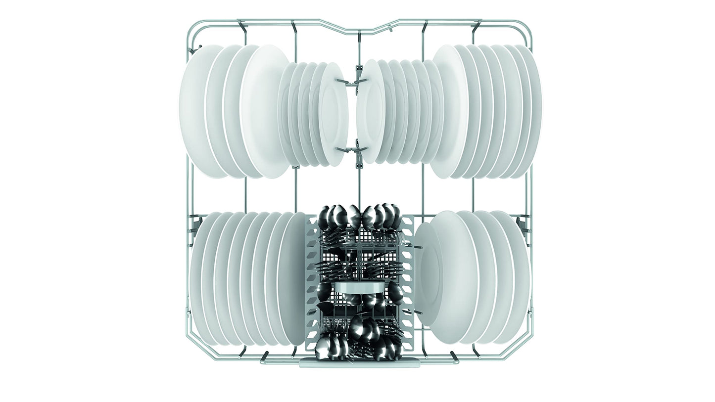 Ariston Built In 60cm Fully Integrated Dishwasher, 14 Place Setting & 7 Programs, 3 Racks, Inverter Motor With Fast Wash and 3D Zone Wash, Silent Dishwasher, Made In Poland, LIC3C26WF