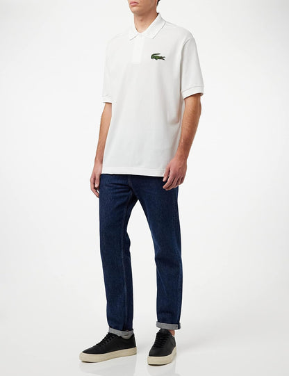 Lacoste Mens Loose Fit Cotton Piqué Polo Shirt