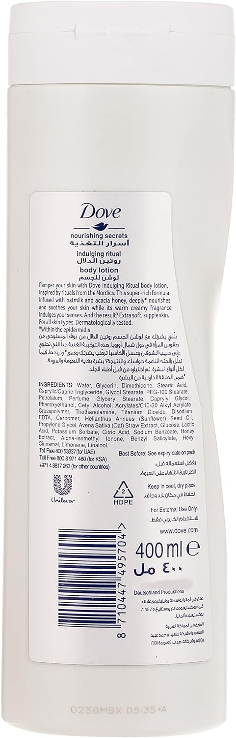 Dove Body Love Body Milk Lotion, for dry skin, Essential Care, for long lasting smooth and radiant skin, 400ml pack may vary