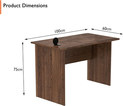 Mahmayi Writing Desk, MP1 160x80 Modern Wood Writing Table with Mobile Drawers - Versatile Corner Desk, Stylish and Functional Home Office Furniture - Oak (160cm With Drawer)