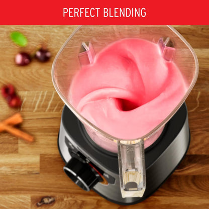 MOULINEX Blender | BlendForce XXL Jar 2.8 L Blender Smoothie Maker | Mixer | 600 W | 2 Attachments | 2.8L XXL Plastic Jar| 6 Powelix Blades | Ice Crush | 2 Speeds | 2 Years Warranty | LM458127