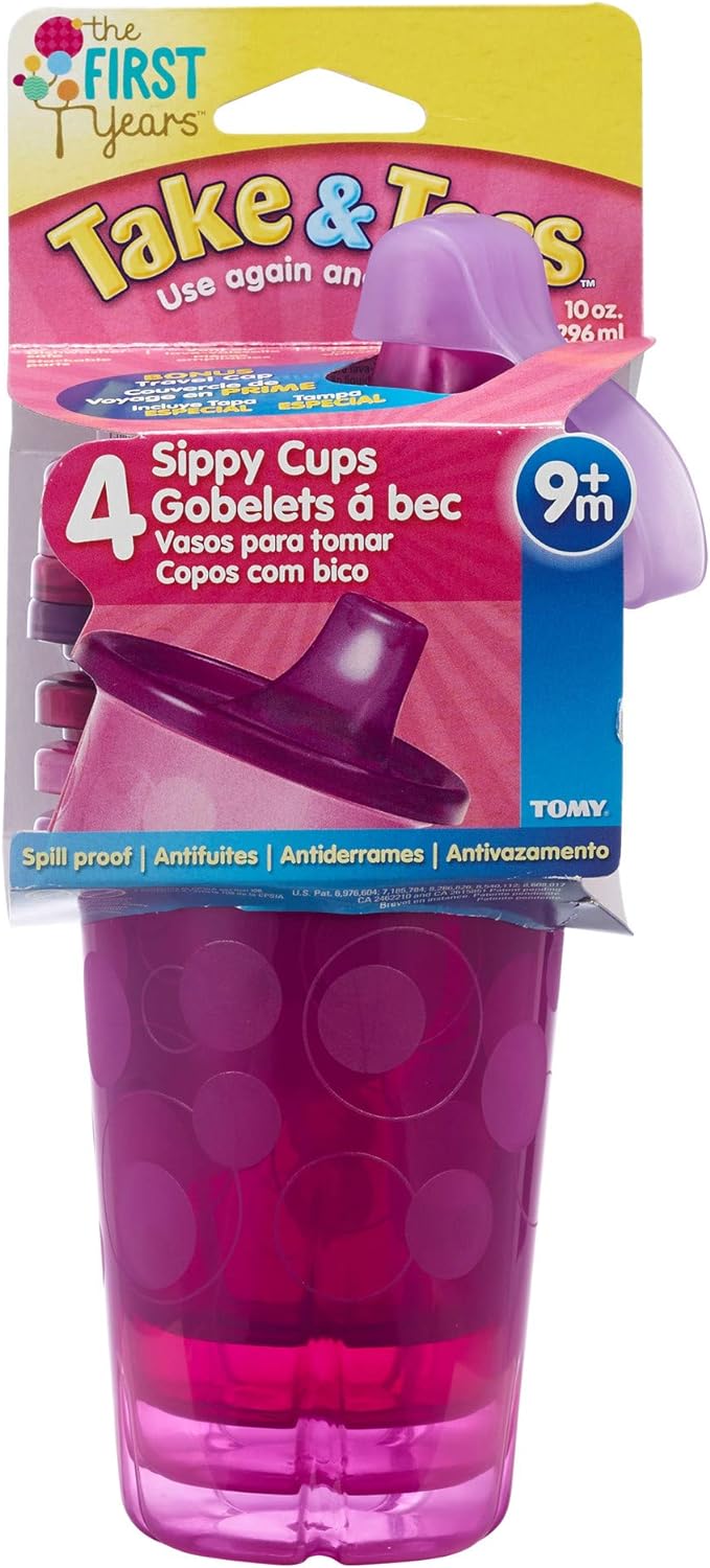 The First Years Take & Toss 7Oz Spill-Proof 6 Sippy Cup Set