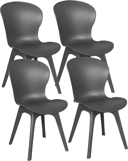 Dining Chair,Premium Plastic Chair,Stylish and Comfortable Seating Room Chair,for Kitchen, Dining, Bedroom, Living Room (four chairs)