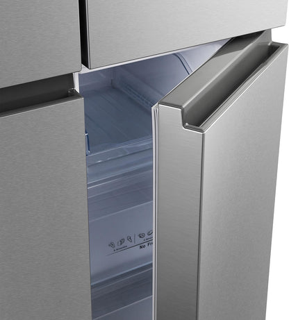 Hisense 561 Liter Side By Side Cross Door Refrigerator, Black - Rq561N4Ab1"Min 1 year manufacturer warranty"